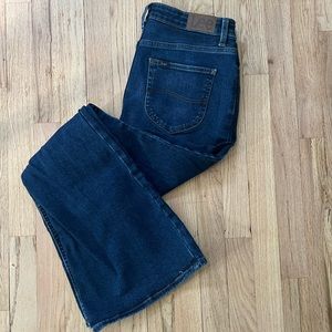 LEE Heritage fit flare dark blue jeans
